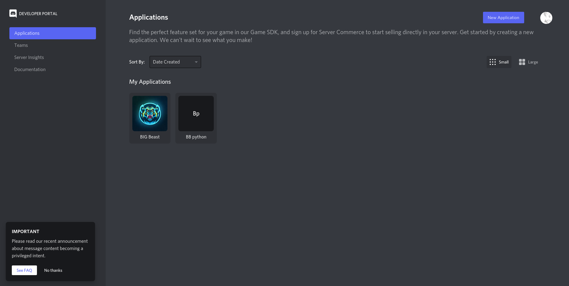 discord developer portal